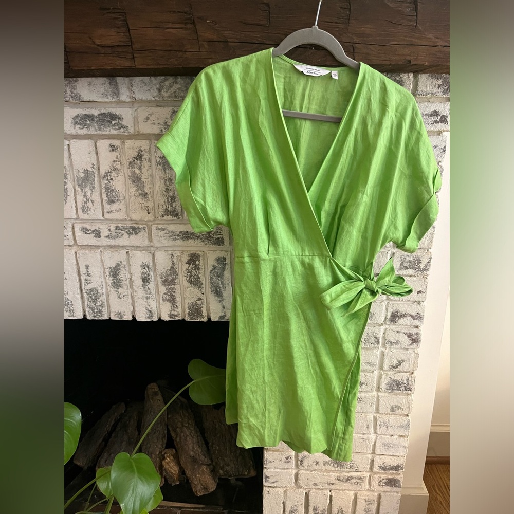 & Other Stories Lime Green Dress